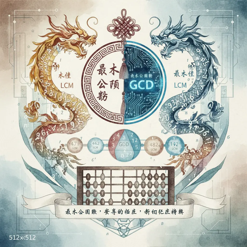 最大倍數 - 最大公因數